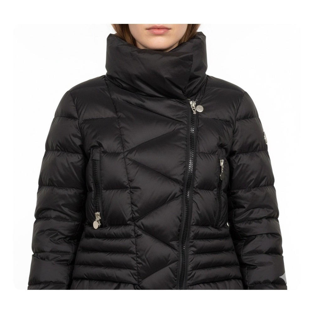 Interdee‎ Black Women Paris Fashion Down Puffer Jacket Size Small  NWOT 17"x30"
